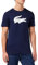 Lacoste Herren Th2042 Atmungsaktives Sport-T-Shirt, Marineblau/Weiß, L