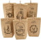 PANSIBY 12 DIY Geschenktüten Ostern, Osterhasen Tüten zum Verzieren und Befüllen, Papiertüten zu Ostern Party zum selber Befüllen, Schwarz Bedruckte Ostertüten mit Holzklammern