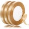 66m Goldenes Geschenkband, 10mm Goldenes Band Schleifenband Gold Satinband Dekoband für Geschenkverpackung Hochzeit Geburtstag Party Jahrestag Taufe (22m/Rolle)
