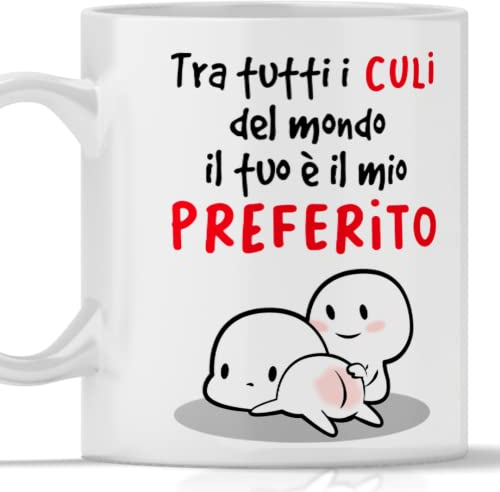 12Print Tazza culo preferito. Bella e romantica a modo suo da regalare per ogni occasione e il natale - Culo preferito