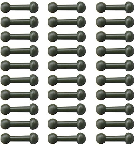 The Lord of the Tools 80 Stück Chod Heli Perlen Karpfenangeln Hubschrauber Rigs Schnurschutz Zig Rig Terminal Tackle Angelzubehör für Angelliebhaber