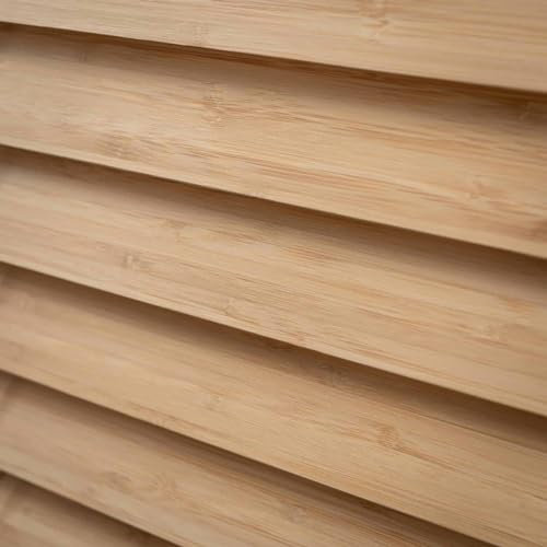 Bambus Jalousie 50mm - Natur - 40 cm x 175 cm - Fenster und Tür Jalousie - Bambus-Jalousie - Innenbereich Bohren
