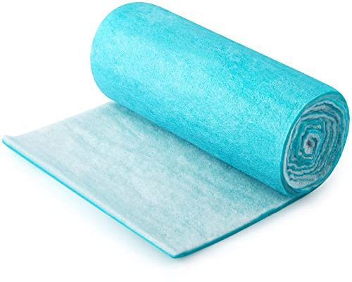 Tudomro 1 Roll 12 x 90 x 0.5 Inch Air Filter Material Vent Filters Plus for Air Conditioner Register Pads Cut to Replacement Floor Vent Filter Sheet for Home Indoor Dryer Air Purifiers