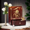 inCrystal Memory-Keeper Trauer-Geschenk | Erinnerung-Box | Glas-Foto in 3D | Gedenk-Kristall | Trauer-Box | Trost-Schublade| Glas-Bild | Foto-Gravur