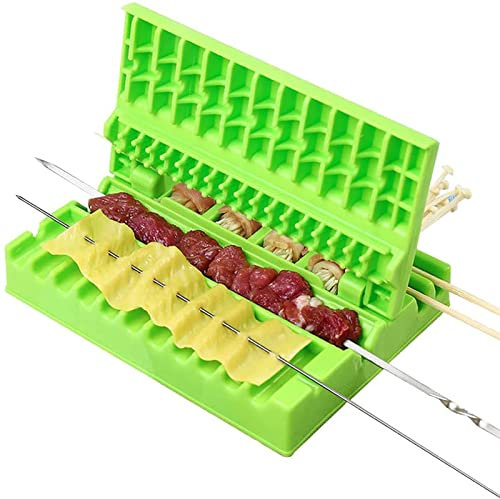 Kebab-Maker, Multifunktions-Grill-Fleischspieß-Maschine, schnell tragbare Fleischspieß-Box, wiederverwendbares Spieß-Grillwerkzeug, Spieß-Barbecue-unverzichtbares Werkzeug für Outdoor, Party, Famili
