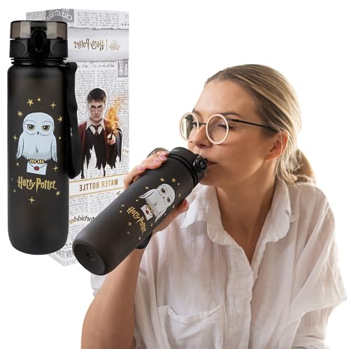 MOMO WAY Wizarding World Harry Potter Tritan Bouteille D'eau Sans BPA Bouteille De Sport à Boire Réutilisable Gourde Pour École Vélo Fitness Enfants Harry Potter 1000ml