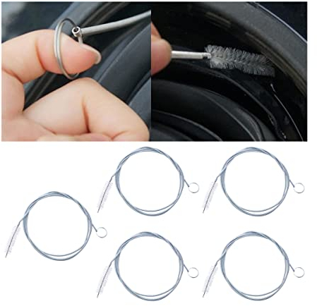 CGEAMDY 5 Stück Auto Lang Reinigungsbürste, 150CM Schlauchbürste Rohrbürste, Flexible Nylon Reinigungsbürste Rohrreinigungsspirale, zur Reinigung von Autoabflüssen Usw
