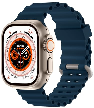 Higgs Pulsera Compatible con Correa Apple Watch Ultra 2 49mm 46mm 45mm 44mm 42mm 40/41/38mm Hombre Mujere, Correas Silicona Deportivas Dos Tonos Perforación para iWatch Serie 10 9 SE 8 7 6 5 4 3 2 1