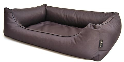 Lebon - Hundebett Paula Plus | Orthopädisch | 4 Farben | 4 Größen | Pflegeleicht | Schmutz- & Wasserabweisend (XL, Braun)