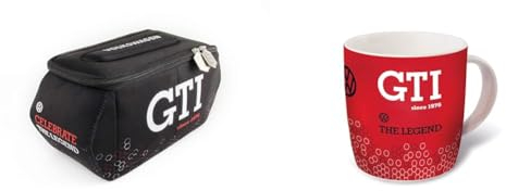 BRISA VW Collection - Volkswagen Neopren-Universal-Kosmetik-Kultur-Reise-Apotheke-Tasche & VW Collection - Volkswagen Keramik-Kaffee-Tee-Cappuccino-Tasse-Becher-Haferl Mug