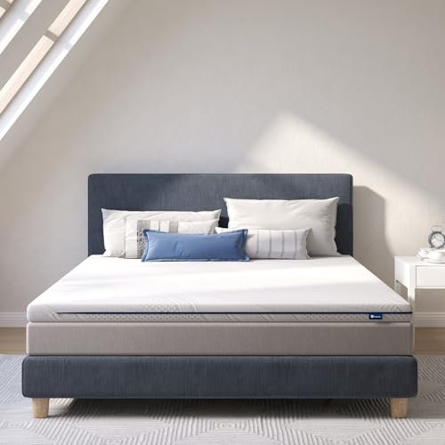 Avenco sur-Matelas 80x200, Hauteur 5 cm, sur-Matelas Mémoire de Forme Gel Rafraichissant, Topper en Mousse Fibre de Bambou, Lavable, Surmatelas 1 Personne, pour Matelas 1 Place Adulte et Enfant