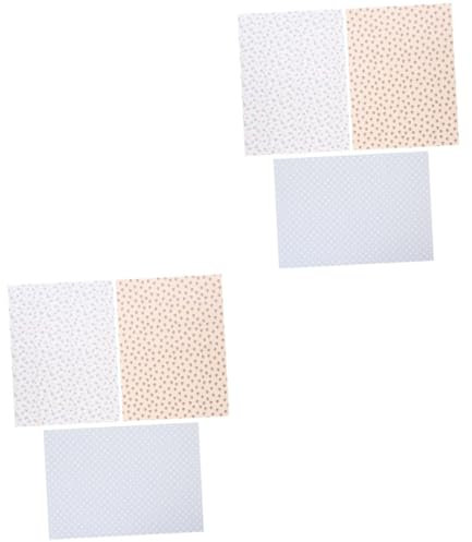 BESTonZON Adornare 6 Fogli carta da parati della casa delle bambole sfondo adesivo da parete casa delle bambole carta da parati adesiva mini casa carino oggetti di scena etichetta