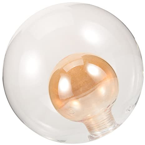 Gadpiparty pantalla bola en cristal bola lamparas colgantes pantalla de lámpara reemplazo lámpara de araña globe zapatillas pantalla decorativa sombra clara antiguo capucha g9