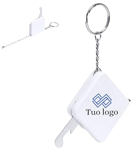 Hole Gadget | Gadget Personalizzati Portachiavi con Flessometro Promozionali Aziendali e Pubblicitari Stampati con Logo per Eventi, Matrimonio, Fiere, Omaggio a Clienti, Natale | 1343 (300)