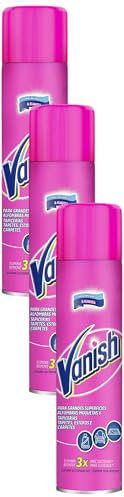 Vanish Quitamanchas para alfombras, moquetas, tapicerías y grandes superficies, formato espuma (Paquete de 3)