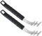 Lève-Grille De Gril De 2 Pièces, Accessoires De Gril De Lève-Grille De Cuisson Anti-brûlure pour Déplacer Les Accessoires De Barbecue De Grille Chaude