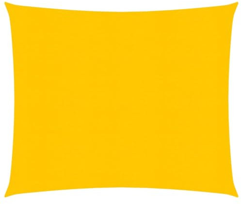 Rantry Vela Parasol 160 g/m² Rectangulaire Jaune 2 x 2,5 m en HDPE, Mobilier, Rideau d'extérieur pour la vie privée