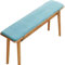 Sitzauflage Für Bank Outdoor Innen, Bankauflage Bankkissen Stuhlkissen, Waschbar Abnehmbarem Sitzpolster Gartenstuhl, Sitzauflage Bank Für Garten Terrasse Schaukel Bürostuhl,Light blue,30*150cm