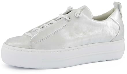Paul Green Damen, Frauen Low-Top Sneaker,Strassenschuhe,Sportschuhe,Freizeitschuhe,Turnschuhe,Laufschuhe,schnürschuhe,Silber (JA),37.5 EU / 4.5 UK