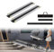 Froadp 2 x Rollstuhlrampe für treppen Teleskoprampen für Rollstuhl Aluminium Auffahrrampe Rampe bis 300 kg Ladekapazität 91-152.5cm Verstellbare Teleskoprampe