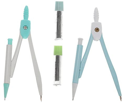 NUOBESTY 4 Juegos De Brújulas Kit De Geometría Matemática Herramienta De Geometría Suministros Escolares De Oficina Papelería Para Estudiantes Brújula Portátil Brújula Para Estudiantes