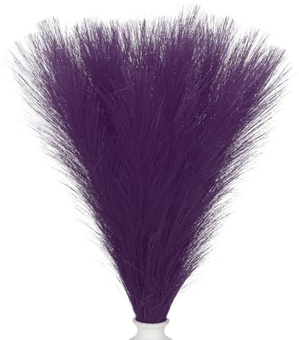 PATIKIL 24 Pouces ornementationation en Herbe de Pampa, 30pcs Herbe de Pampa Artificielle en Vrac Fluffy Faux Herbe de Pampa Petite Séchée, Violet Foncé