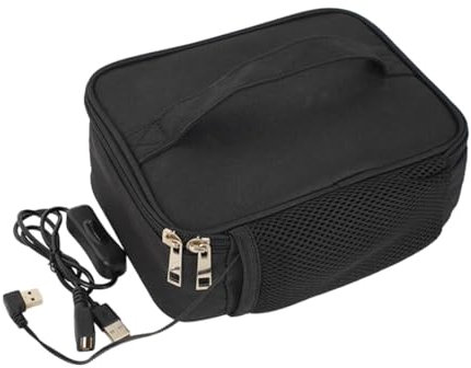 LOVIVER Bolsa para lonchera con calefacción por USB, lonchera con calefacción, lonchera portátil de Tela Oxford para Adultos, Calentador de Alimentos, Bolsa