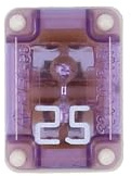 Connect 34287 Slotted M-Case Fuse 25A 2pc