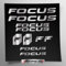 Kit adesivi compatibile con telaio Focus MTB Mountainbike e casco | decals sticker Decalcomanie bici scritte loghi | Stickersland® (Argento Lucido Metallizzato)