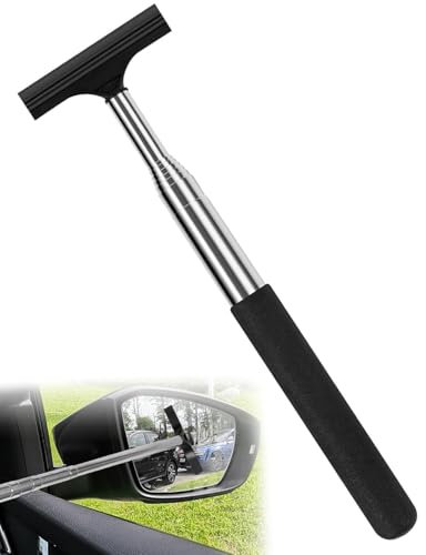 FDCGAS 1 pcs limpiacristales profesionales para coche,Herramientas del limpiaparabrisas,espejo lateral retráctil, mini extractor de espejo retrovisor para coche, longitud de extensión de hasta 98 cm