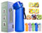 FIENZA 750 Air Gourde Up Bouteille Avec 7 sul Saveur Gout Pods, Air Bouteille Up d'eau Parfumée Tritan Sans BPA Avec Paille 0 Sucres et Tasse d'eau