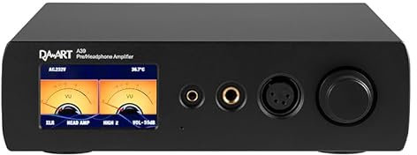 DAART Yulong A39 Vorverstärker, symmetrischer Kopfhörer-Verstärker, 6 W, Class-A XLR 4.4 Balance-Vorverstärker (schwarz)
