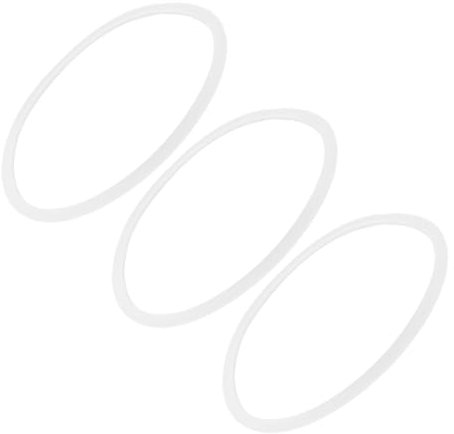 ULTECHNOVO 3 Pezzi Anello di Sigillatura del Pranzo Isolato Guarnizione del Contenitore Alimentare Anello in Silicone Guarnizione in Silicone di Ricambio Gel di Silice Bianca