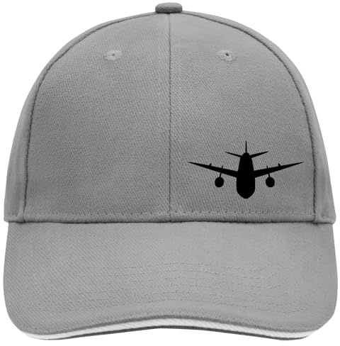 Huuraa Cappy Mütze Flugzeug Flieger Geschenk | Baseballkappe Basecap Kappe Geschenkidee Unisex Baseball Cap