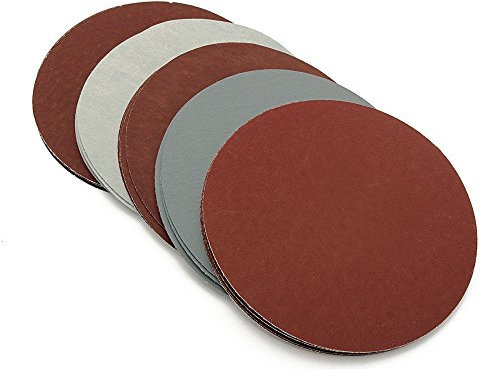 30pcs / Lot 125 Milímetros 5 Pulgadas de Grano 800 1000 1200 1500 2000 3000 Lijado Discos de Gancho de lazo de Papel de Lija Redonda de Papel de Lija Disco de la Hoja de Arena
