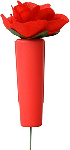 Rote Rose mit Halter Auto Blumen Vase Blumenvase HR Art. 899