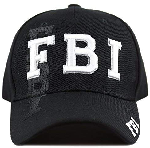 The Hat Depot Strafverfolgung 3D bestickte Mütze., 4. FBI, Einheitsgröße