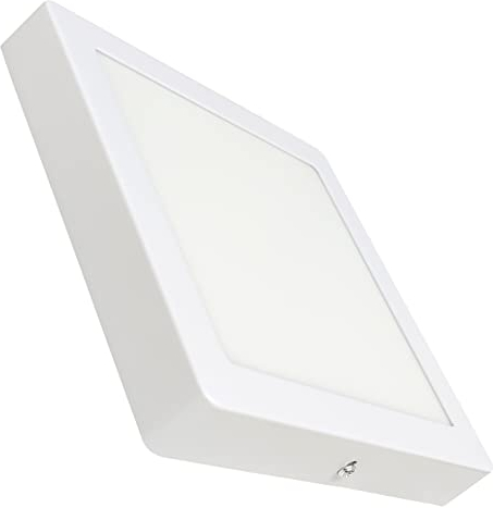 LED ATOMANT Quadratische LED Oberfläche Deckenleuchte 210x210mm 20W, Kaltweiße Farbe (6500K), 1800 Lumen, Treiber inklusive