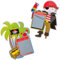 cama24com Piraten Zaubertafel Kindergeburtstag Piratenparty Mitgebsel 12 Stück mit Palandi® Sticker