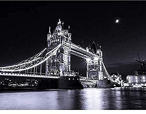 Tower Bridge at Night Unframed Wall Art Print Poster Home Decor Turm Brücke Nacht Wand Zuhause Deko