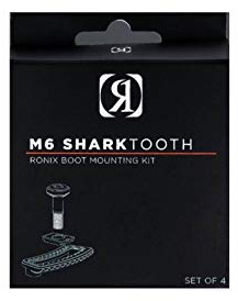 RONIX M6 Shark Tooth Bindungssschrauben 2022 Black