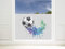 GRAZDesign Fensterfolie Kinderzimmer für Jungen Fußball Sichtschutzfolie Blickdicht, Milchglasfolie, 57cm hoch - 110x57cm / Fußball