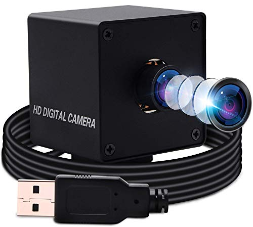 ELP 4K Webcam Ultra HD Autofocus USB Camera with No-distortion Lens,2160P 30FPS IMX415 Sensor Web Camera for Windows,Linux,Raspberry Pi,UVC compliant Web Video Cam USB4K02AF-KL100