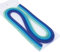 ODETOJOY Quilling Papierstreifen Farbverlauf 5mm Blau, Bastelpapier Filigrana Farbrampen chromatisch Crescendo, 120 Stück Länge 54cm