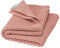 Disana WABEN-STRICKDECKE, 100% Bio-Merinowolle GOTS, IVN Best | kuschelweiche Decke mit Wabenmuster | Newborn Baby Kleinkind Kind Unisex | Made in Germany | Rosé
