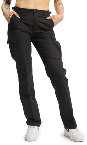Brandit Pantalon Indéchirable BDU Femme Pantalon Cargo Noir Cargo