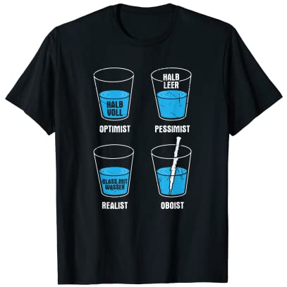 Oboist Flûte à vent en verre pour hautbois T-Shirt
