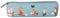 Wrendale Designs Kosmetiktasche Fuchs, blau, Small Brush Bag/Pencil Case - Fox, Antik-Optik