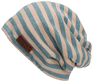 Sterntaler Baby Jungen Beanie Baby Slouch-Beanie Ringel Mütze - Beanie Baby - gefüttert mit weichem Baumwoll-Fleece - blau, 51