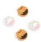 GeekShare Mignon Silicone Joycon Thumb Grip Caps, Joystick Cover Compatible avec Nintendo Switch/OLED/Switch Lite, 4PCS - Donut